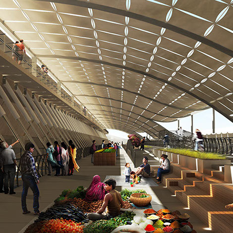 Vikas Marg Pedestrian Bridge