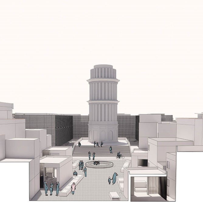 Recovery of Hasthal Minar as public heritage site // Kareem Elsandouby