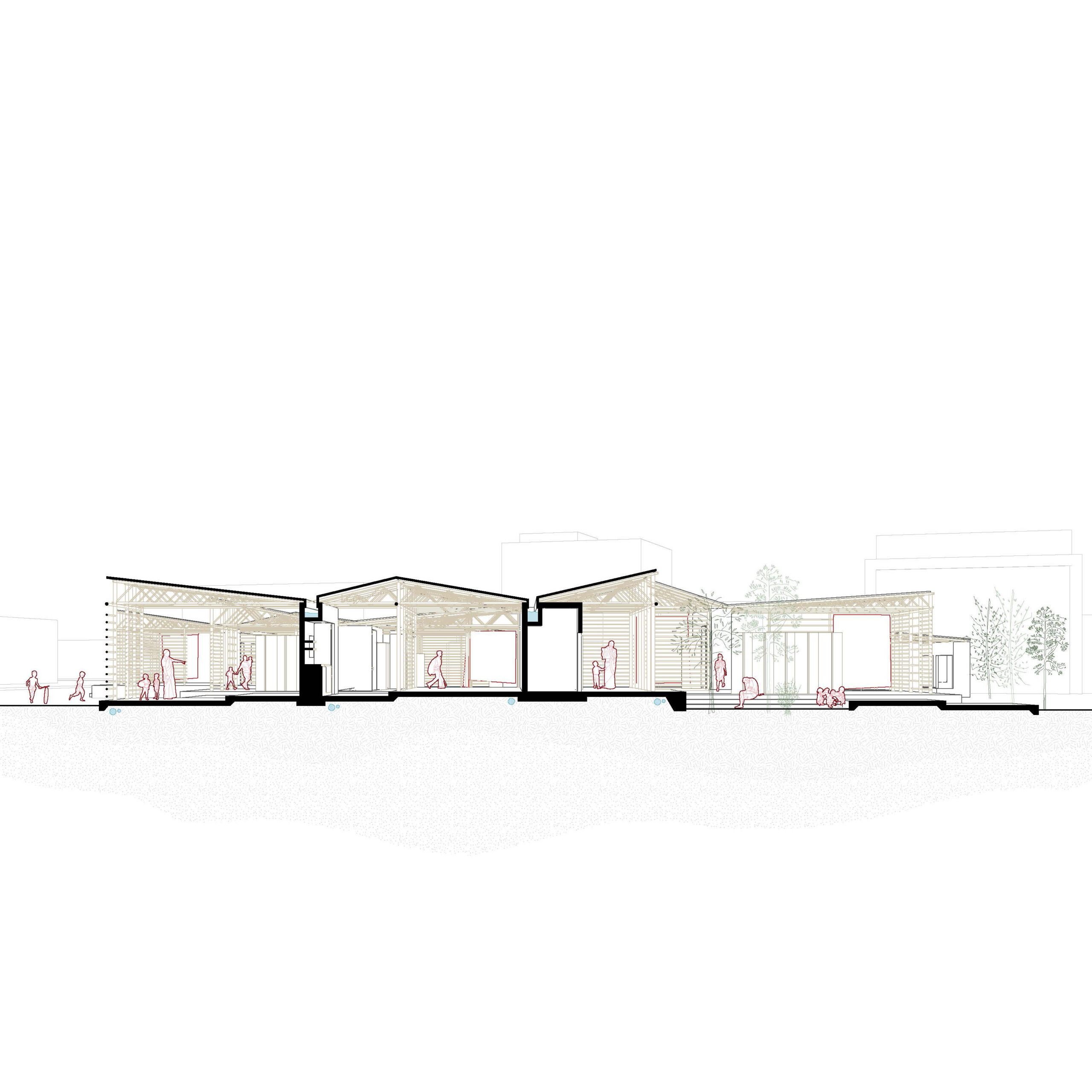 SECTION_PERI-URBAN_Transverse Perspective